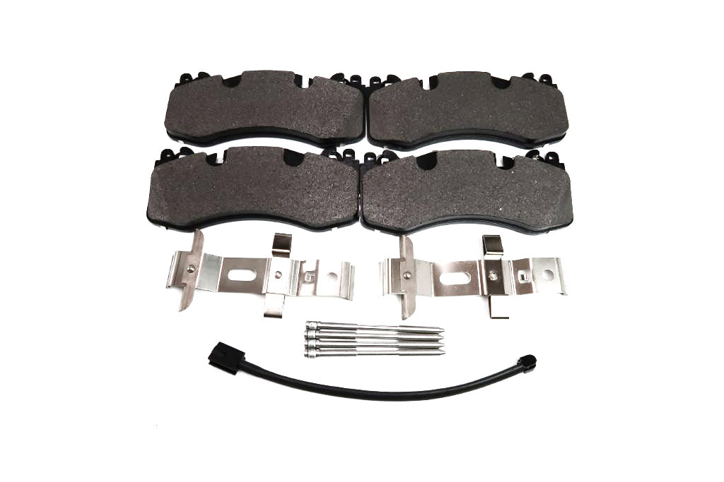 Maserati Levante S Trofeo front brake pads & dimpled rotors TopEuro #1565