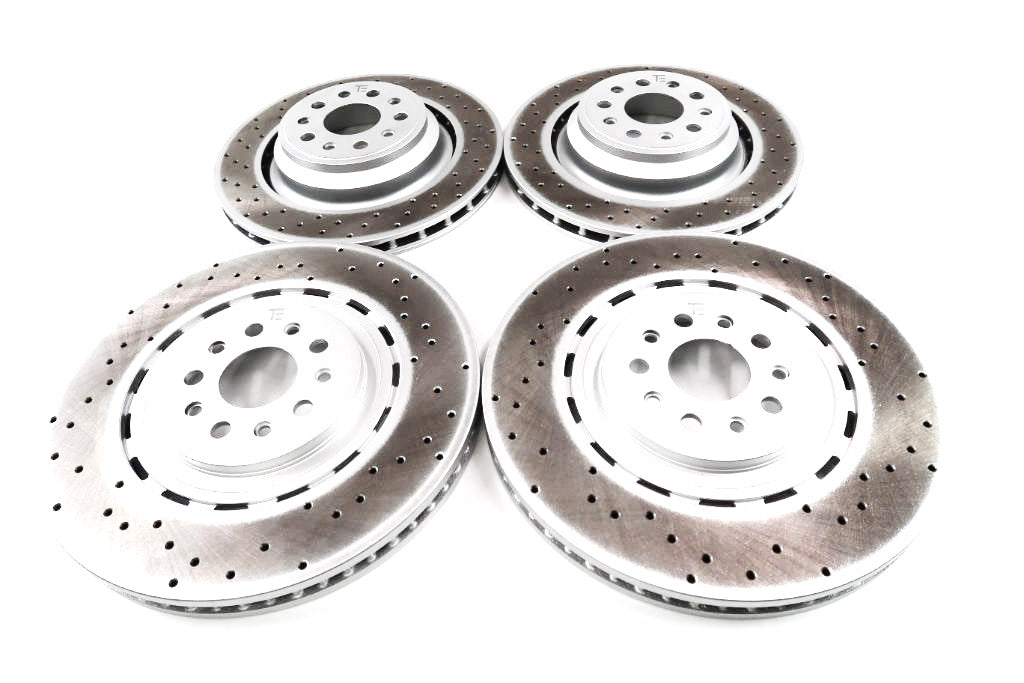 Maserati Quattroporte GTS 3.8 front rear brake disk rotors TopEuro #1554