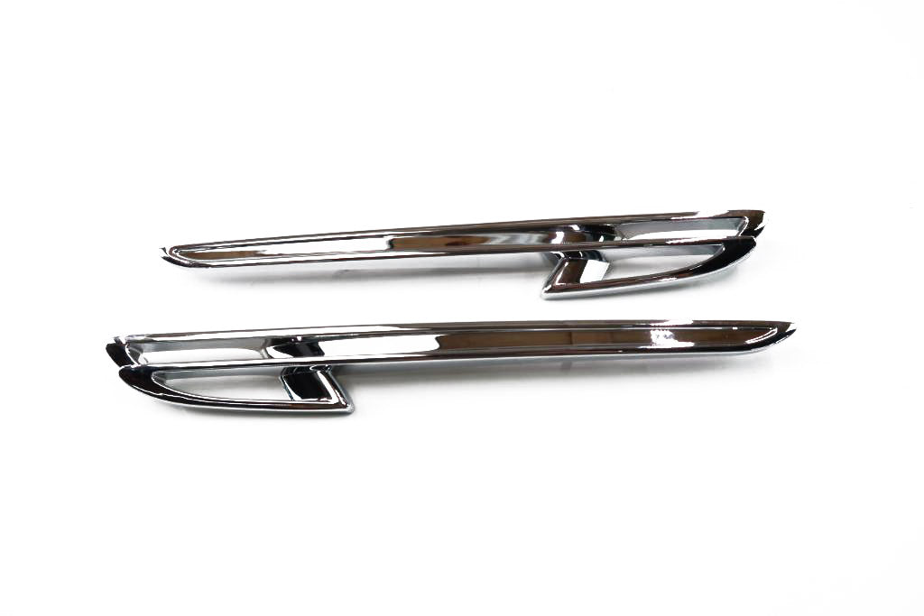 Bentley Flying Spur chrome left & right fender air vent grill 2pcs #1870