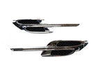 Bentley Continental Gt Gtc chrome left & right fender air vent grill 2pcs #1852