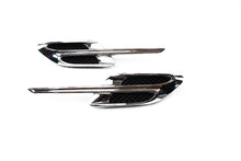 Load image into Gallery viewer, Bentley Continental Gt Gtc chrome left &amp; right fender air vent grill 2pcs #1852