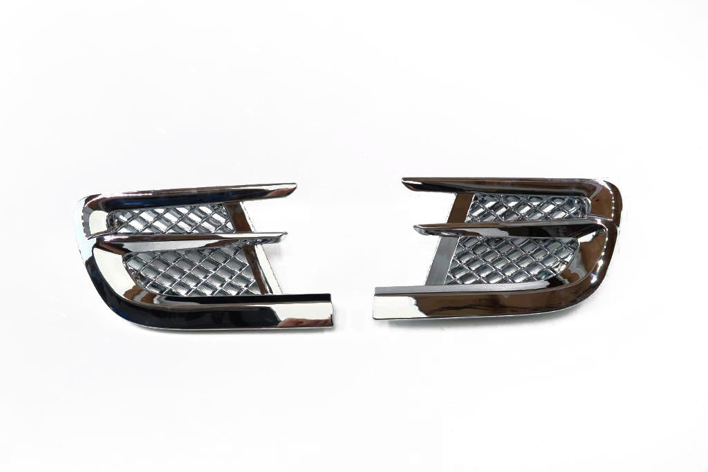 Bentley Mulsanne chrome left right fender air vent grill 2pcs #1857