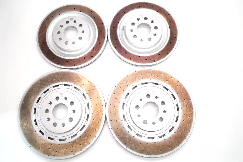 Maserati Ghibli 3.8 Trofeo front rear brake disc rotors TopEuro #1891