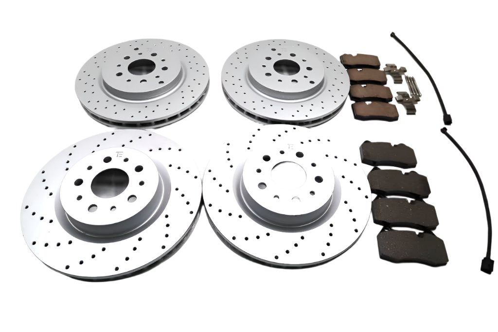 Maserati GranTurismo Quattroporte front rear brake pads rotors TopEuro #1930