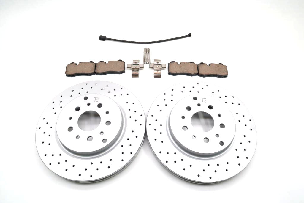 Maserati GranTurismo Quattroporte rear brake pads rotors TopEuro #1935