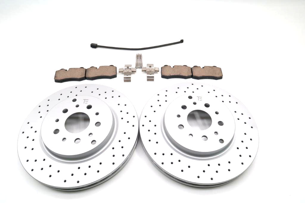 Maserati GranTurismo Quattroporte rear brake pads rotors TopEuro #1935