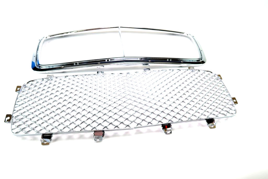 Bentley Flying Spur main radiator chrome trim + grille inserts #1018