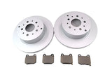 Maserati Quattroporte rear brake pads & rotors smooth TopEuro #1092