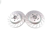 Mercedes S class Maybach S550 S550e S560 S450 rear brake rotors TopEuro #1206