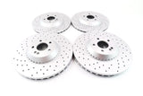 Mercedes S class S550 S550e front rear brake rotors TopEuro #1452