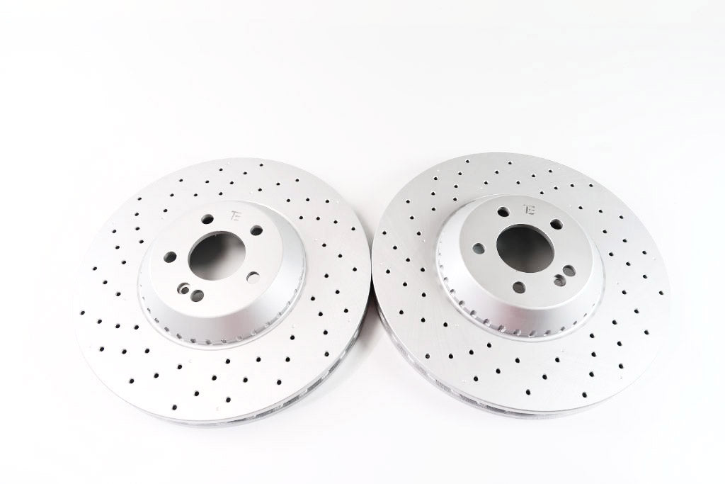 Mercedes S class S550 front rear brake pads & rotors TopEuro #1451