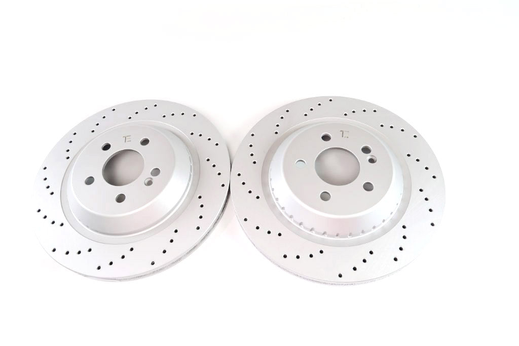 Mercedes S class S550 S550e front rear brake rotors TopEuro #1452