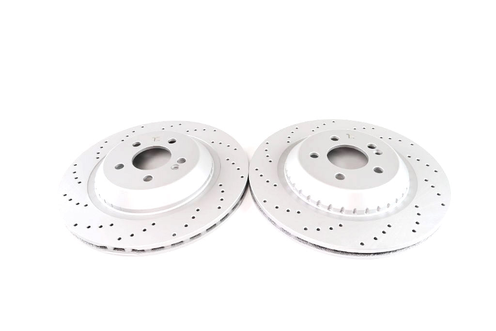 Mercedes S class S550 S550e front rear brake rotors TopEuro #1452