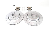 Maserati Ghibli Base rear brake pads & drilled upgrated rotors #1435